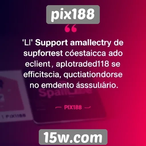 Desempenho do suporte ao cliente no pix188